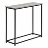 Monarch Specialties Accent Table, Console, Entryway, Narrow, Sofa, Living Room, Bedroom, Grey Laminate, Black Metal I 2251